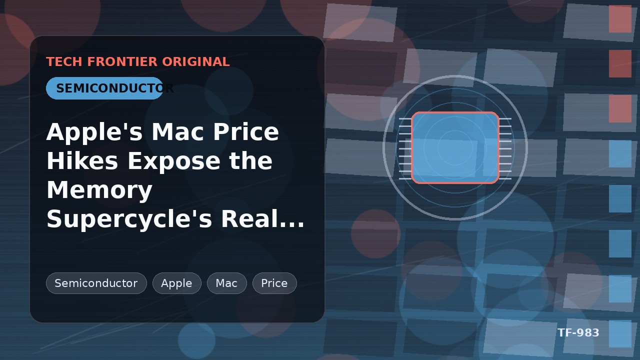 AppleのMac値上げがメモリスーパーサイクルの真のコストを露呈